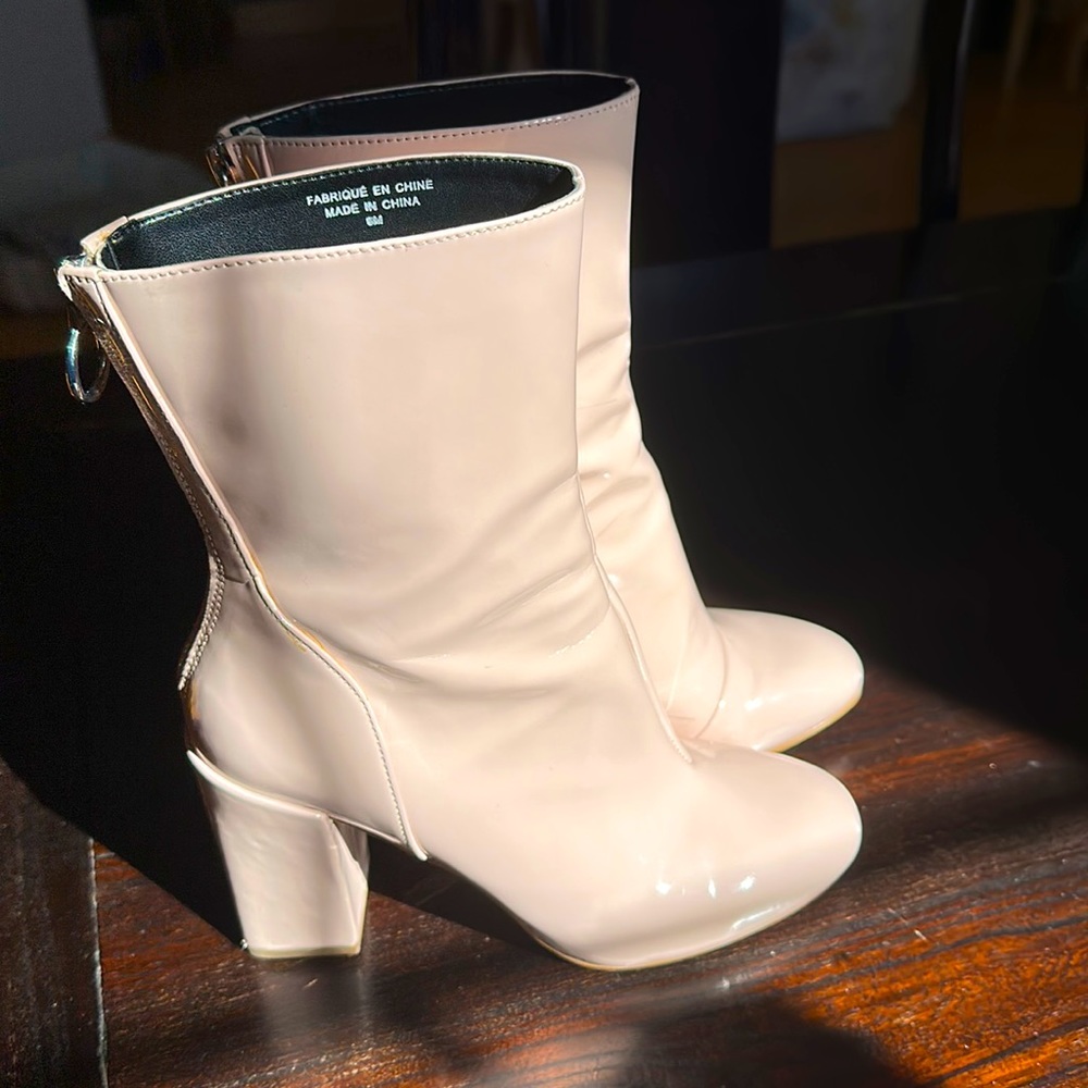 Baby Pink, Patent Leather Avec Les Filles Raina Boot